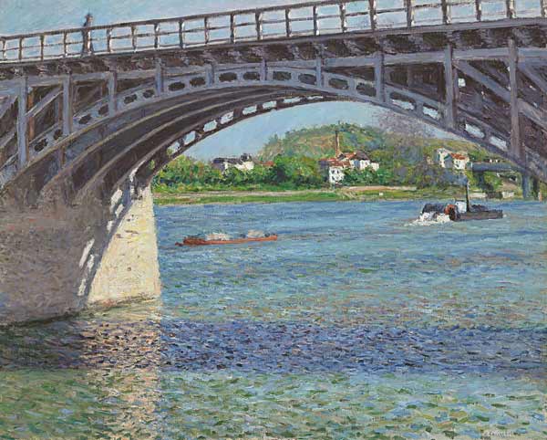 Die Brücke bei Argenteuil van Gustave Caillebotte