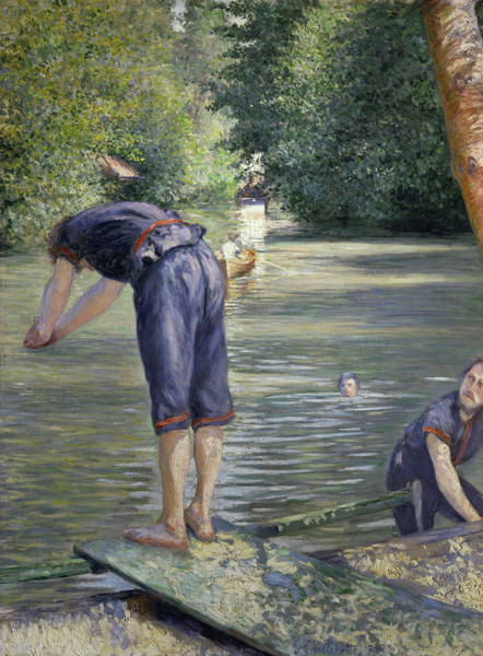 Bathers van Gustave Caillebotte