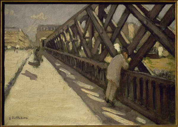 Le Pont de lEurope, esquisse preliminai van Gustave Caillebotte