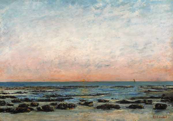 Sunset, Trouville van Gustave Courbet