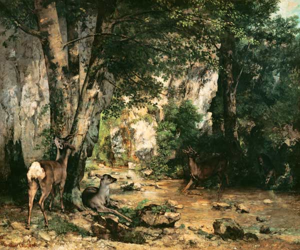 G.Courbet, Rehbockgehege van Gustave Courbet