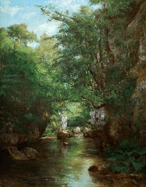 The Stream van Gustave Courbet