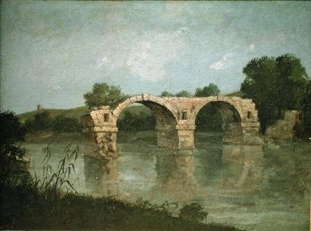 The Bridge at Ambrussum van Gustave Courbet