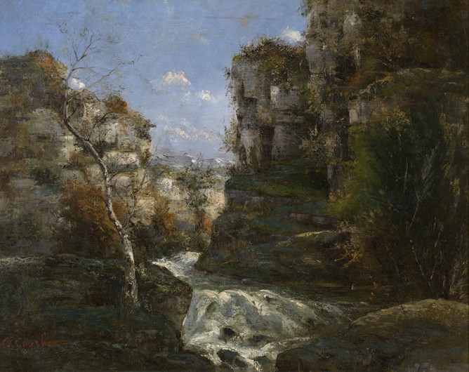 Rocks near Ornans van Gustave Courbet