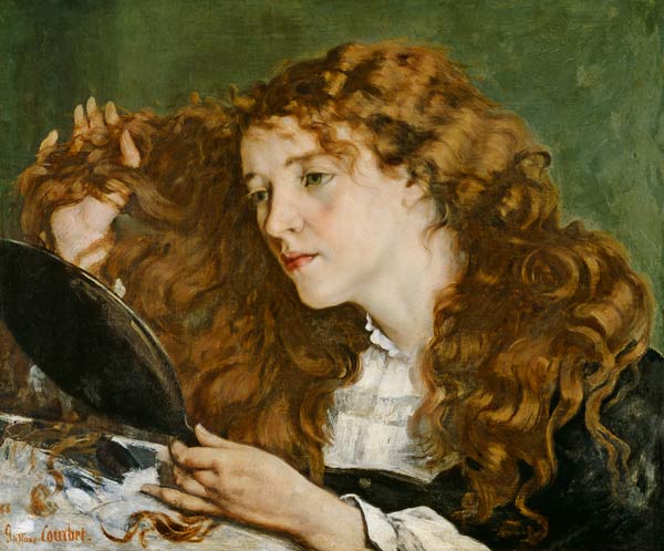 Jo, the Beautiful Irish Girl van Gustave Courbet