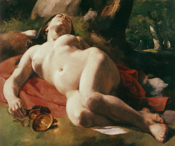 La Bacchante, c.1844-47 van Gustave Courbet