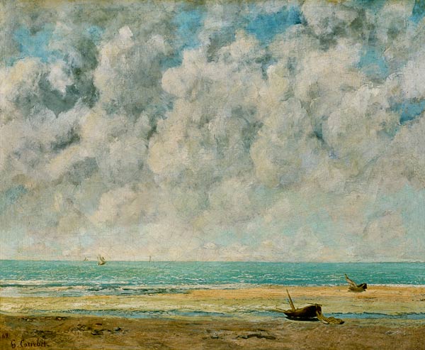 Mer calme van Gustave Courbet