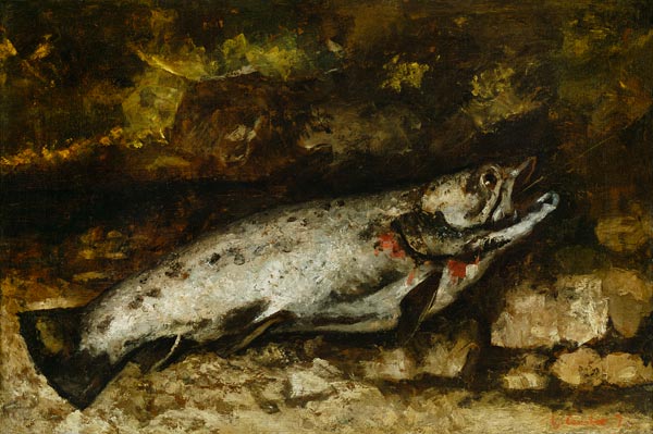 The Trout van Gustave Courbet