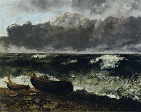 G.Courbet, Stuermische See (Detail)