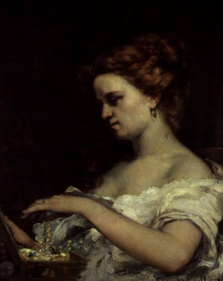 A Woman with Jewellery van Gustave Courbet