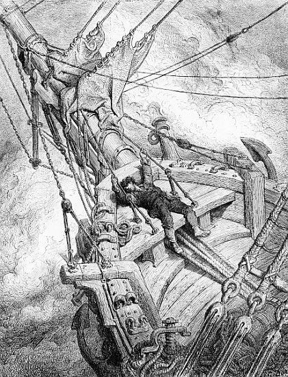 Vengeance is still required the Spirit of the South Pole for the murder of the albatross and the mar van Gustave Doré