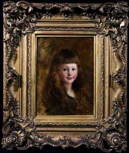 Portrait of a Girl van Gustave Jacquet