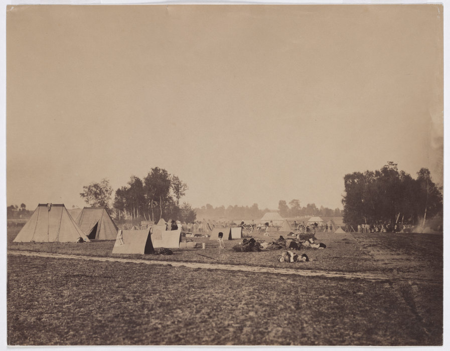 Maneuvers in Châlons-sur-Marne: "The camp" van Gustave Le Gray