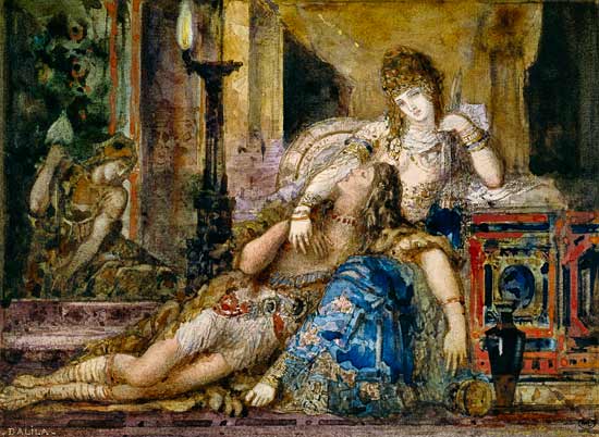 Samson und Dalila. van Gustave Moreau