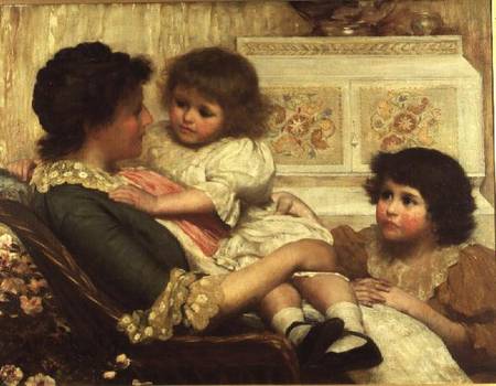 The Artist's Wife and her Two Daughters van H. Marriott Paget