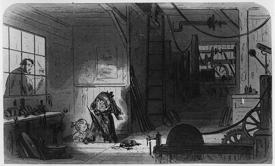 Visitors at the Works, illustration from ''Little Dorrit'' Charles Dickens van Hablot Knight (Phiz) Browne