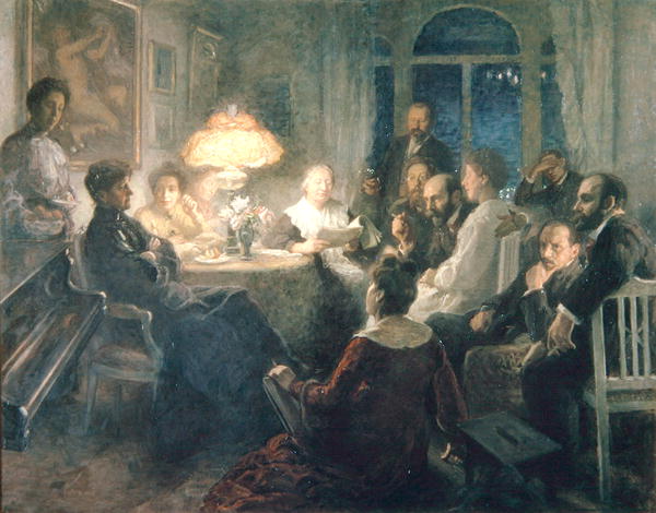 Friends, 1900-07 (oil on canvas)  van Hanna Pauli