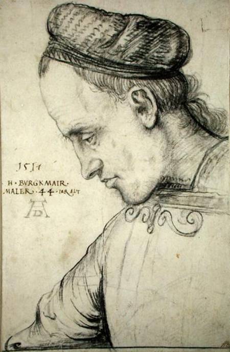 Self portrait van Hans de oude Burgkmair