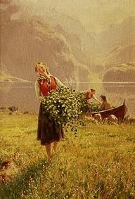 Lente in het fjord van Hans Dahl