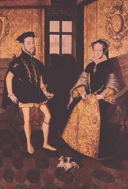 Philip II and Mary I van Hans Eworth or Ewoutsz