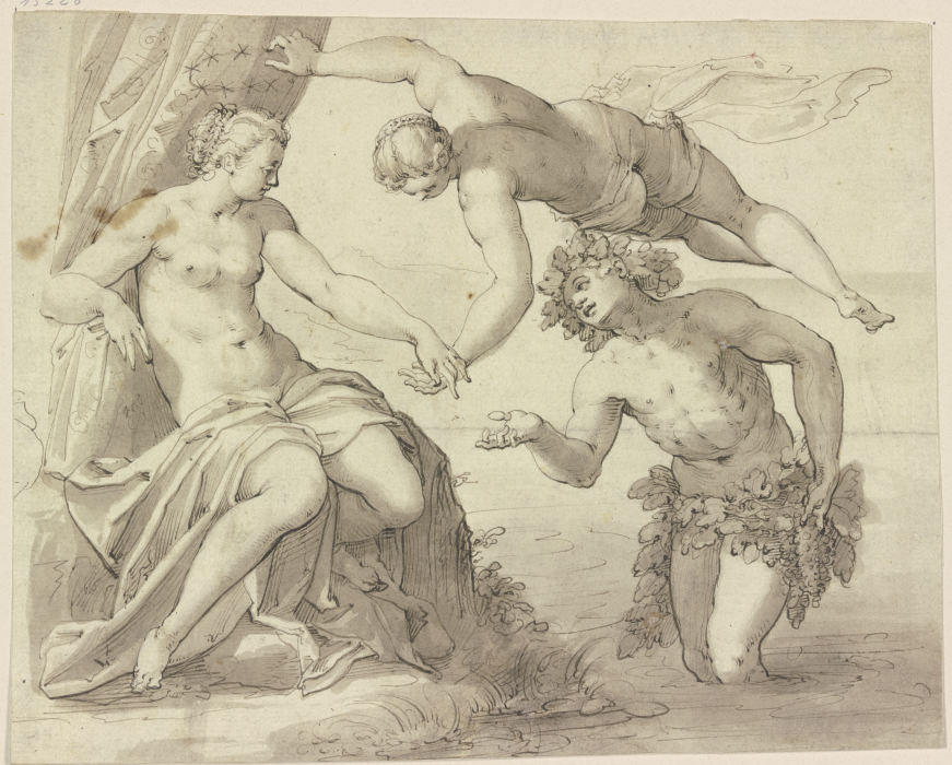Bacchus, Ariadne und Venus van Hans Friedrich Schrorer