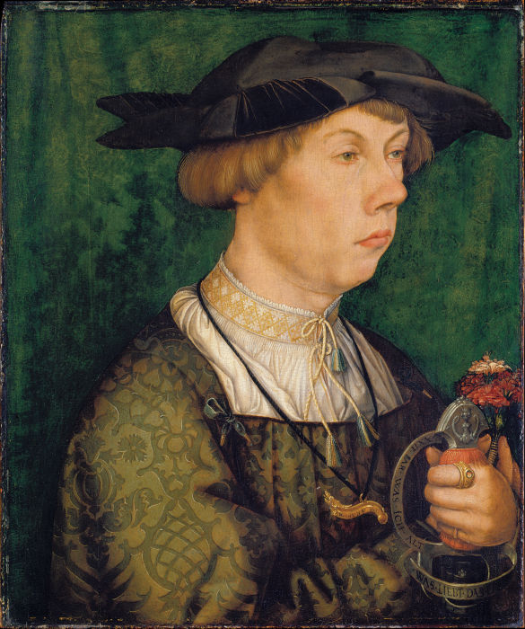 Portrait of a Member of the Weiss Family of Augsburg van Hans Holbein d. Ä.