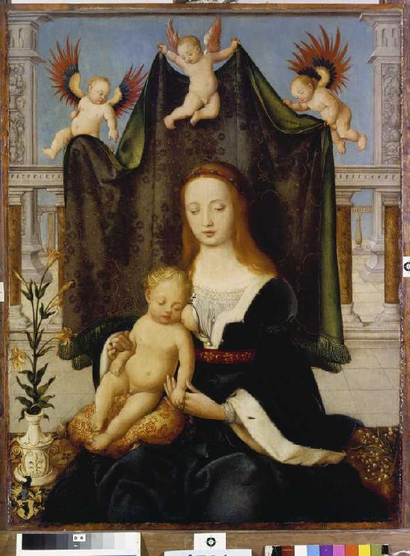 Madonna mit Kind, sogenannte Böhlersche Madonna. van Hans Holbein (de oude)