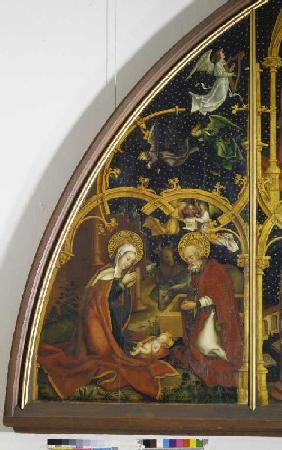 Detail Christi Geburt aus der Basilikatafel Sta.Maria Maggiore