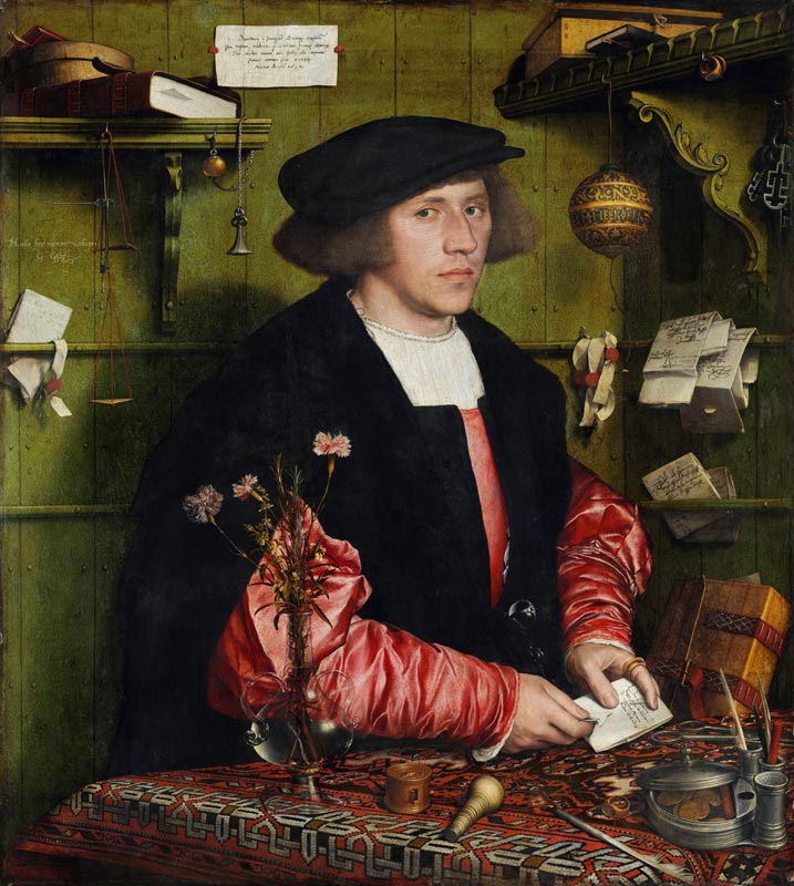 Der Kaufmann Georg Gisze van Hans Holbein d.J.