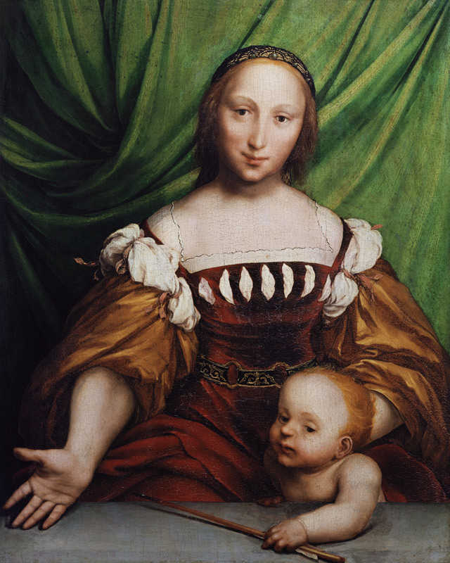 Venus und Amor van Hans Holbein d.J.