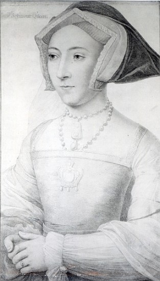 Jane Seymour, c.1536 (chalk, pen & ink) van Hans Holbein d.J.