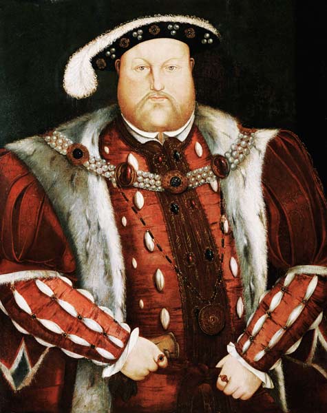 Portrait Of King Henry VIII van Hans Holbein d.J.