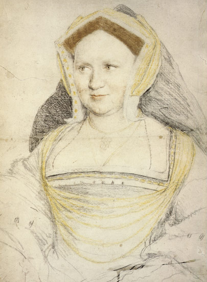 Bildnis der Lady Guildford. van Hans Holbein d.J.