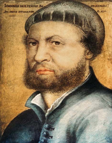 Holbein t.Y. / Selbf-portrait / 1542 van Hans Holbein d.J.