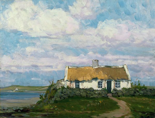 Irisches Landhaus an der Küste van Hans Iten