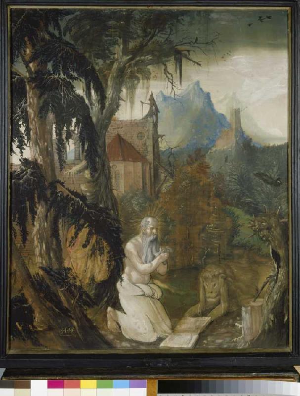 Der hl. Hieronymus in der Wildnis. van Hans Leu (Umkreis)