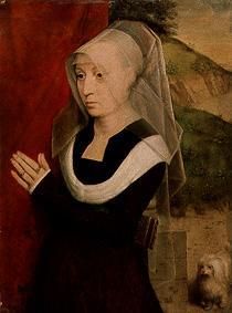 Bildnis einer betenden Frau. van Hans Memling