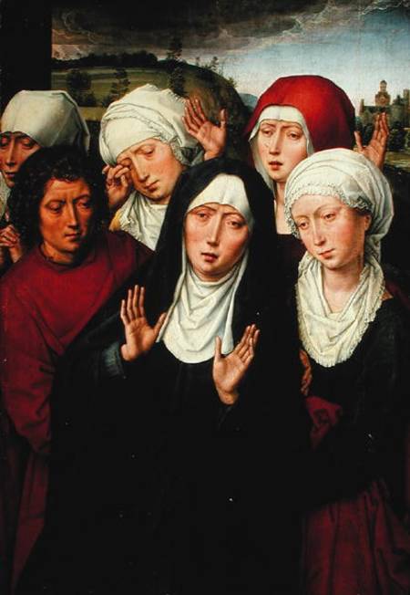 The Holy Women, right hand panel of the Deposition Diptych van Hans Memling