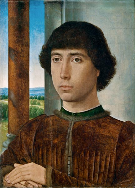 Portrait of a Young Man van Hans Memling