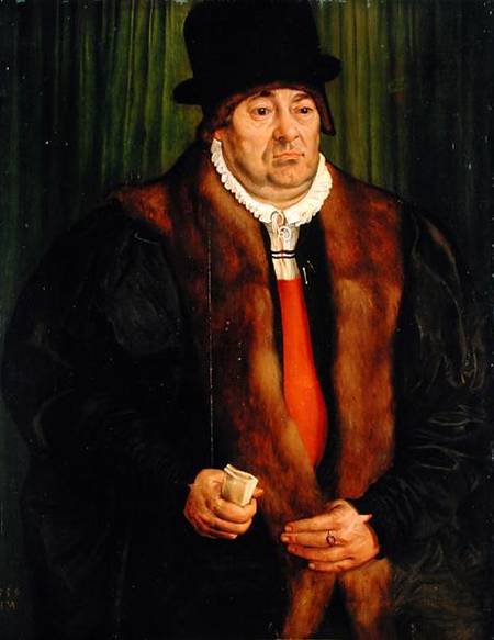 Portrait of a Munich Aristocrat van Hans Muelich or Mielich