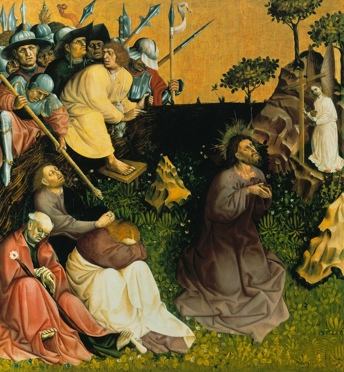The Agony in the Garden. The Wings of the Wurzach Altar van Hans Multscher