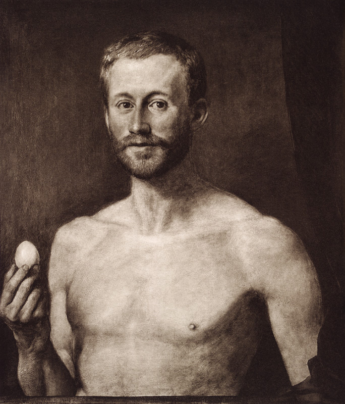 Der Philosoph mit dem Ei van Hans Thoma