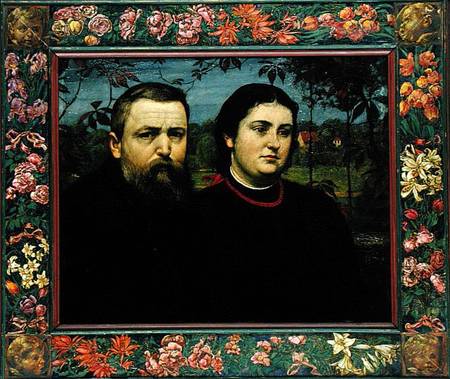 The Artist with his Wife Bonicella van Hans Thoma