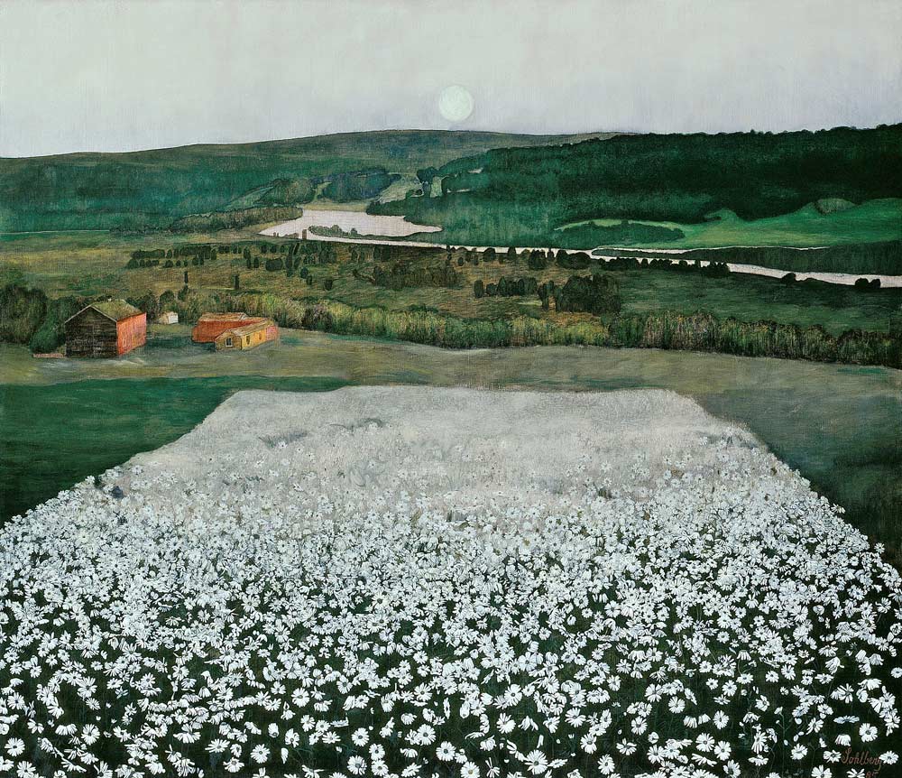Flower Meadow in the North van Harald Sohlberg