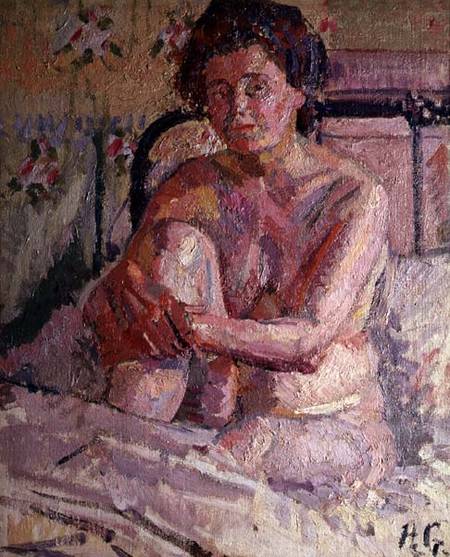 Nude on a Bed van Harold Gilman