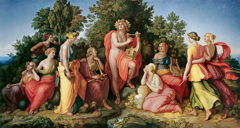 Apollo und die Musen van Heinrich Maria Hess