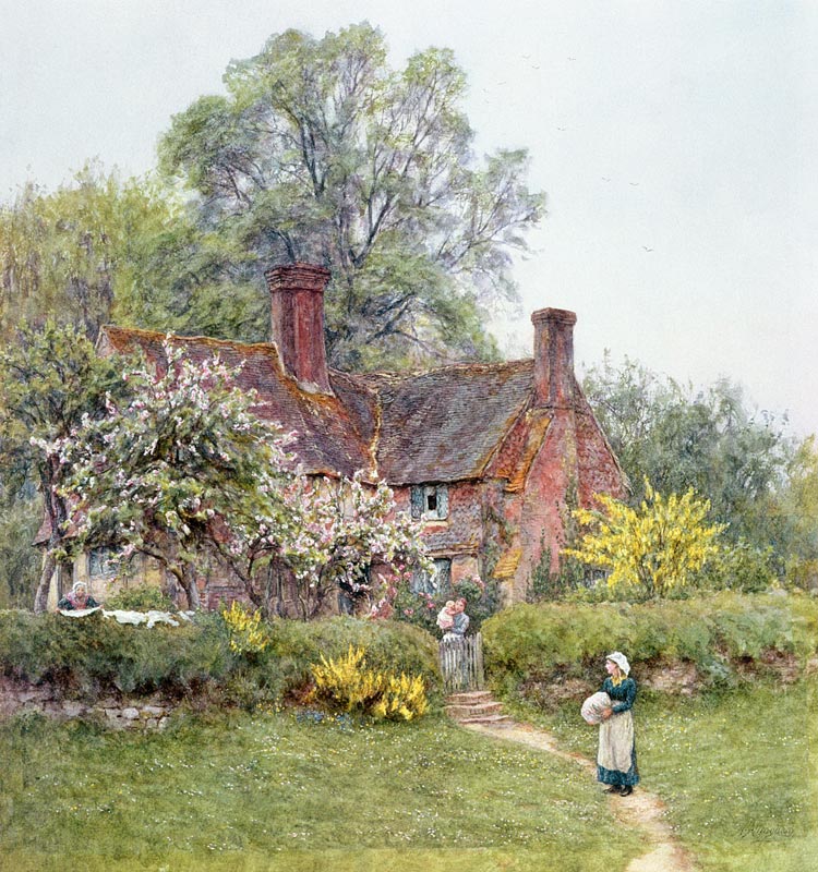 Cottage at Chiddingfold van Helen Allingham
