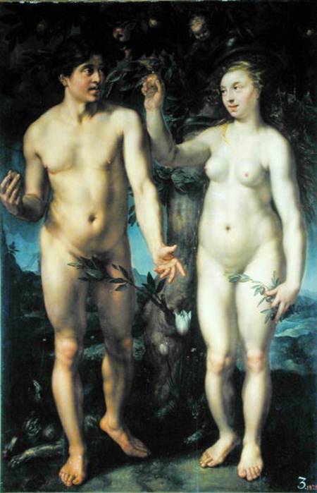 Adam and Eve van Hendrick Goltzius