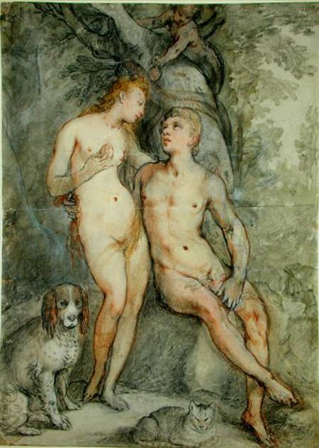 Adam and Eve van Hendrick Goltzius