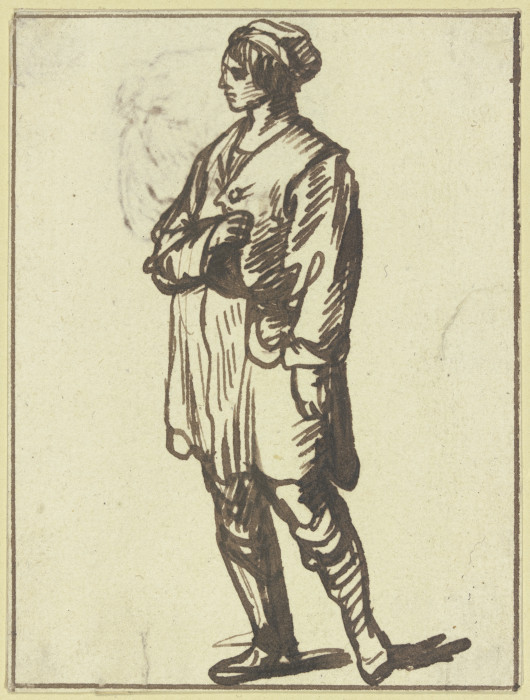 Young man van Hendrik Goudt